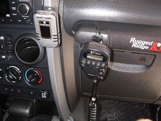 Jeep jk clearance cb mic mount